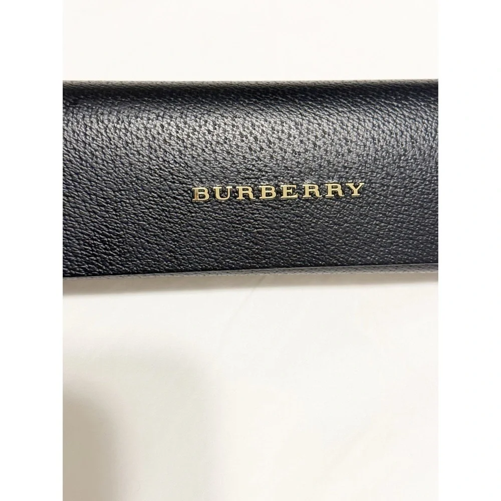 Burberry Black Sunglasses Case with Gold Lettering